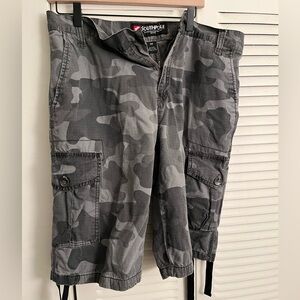 South Pole Gray Cargo Shorts
